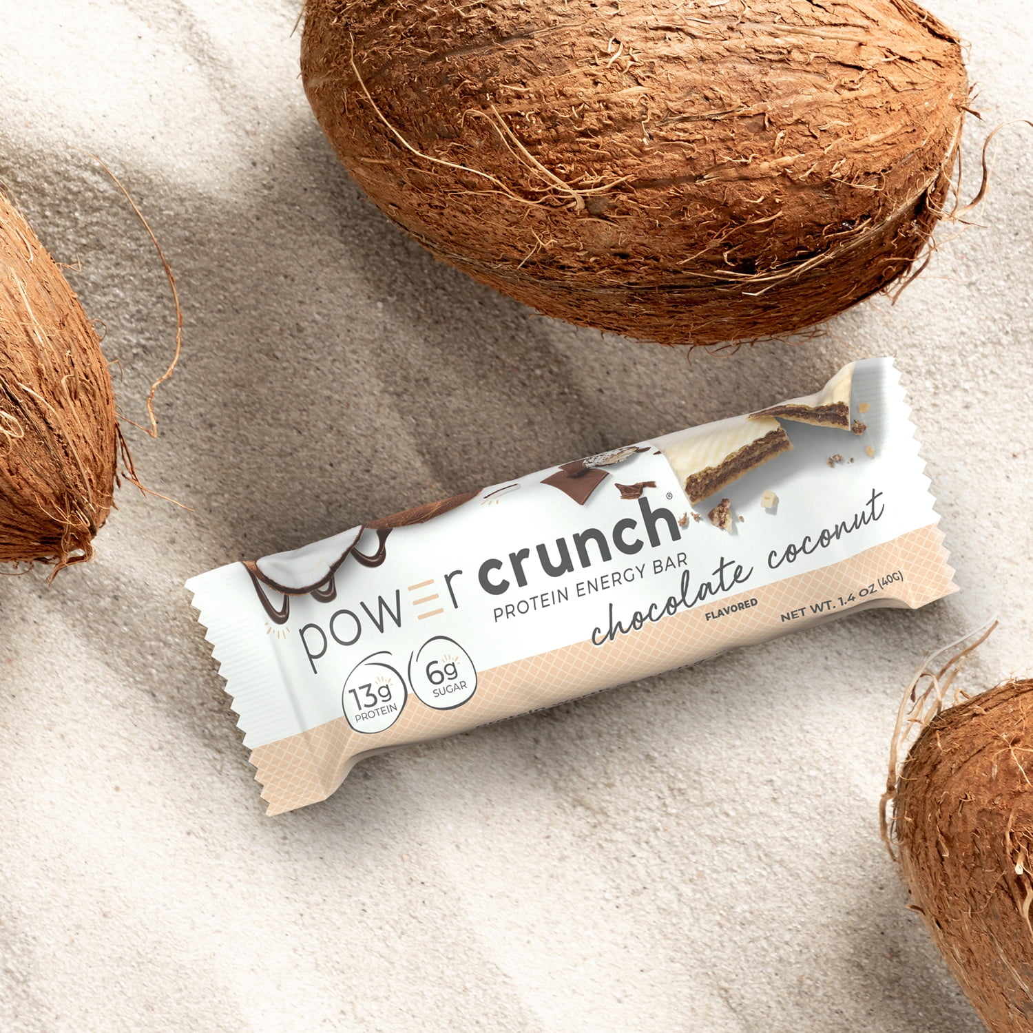Power Crunch Original Protein Energy Bar Chocolate Coconut, 7 oz, 5 Count