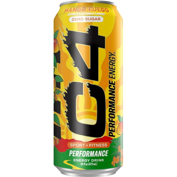 C4 Performance Energy, Mango Fuego, Zero Sugar, 16 fl oz