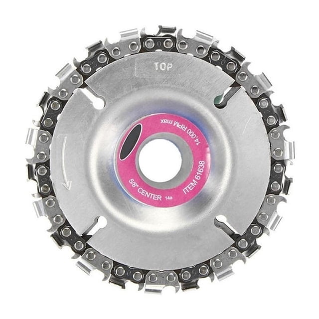 Disco de cadena para amoladora de 4 pulgadas, disco de tallado de madera apto para amoladora angular de 100/115mm, 22 dientes