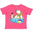 thumbnail image 3 of Inktastic Penguin and Polar Bear Iceberg Beach Bums Boys or Girls Toddler T-Shirt, 3 of 5