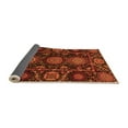 thumbnail image 2 of Ahgly Company Indoor Square Abstract Orange Modern Area Rugs, 7' Square, 2 of 4