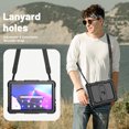 thumbnail image 7 of FJLBDE Case for Lenovo Tab M10 3rd Gen 10.1 inch 2022, Rugged Shockproof Tablet Cases Cover with Kickstand Shoulder Strap, Black, 7 of 7