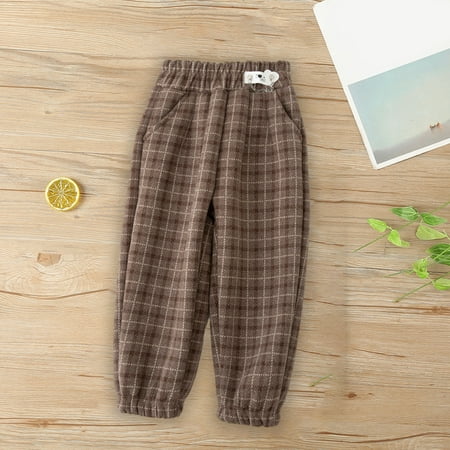 

BLTIBY Baby-Girls Pants Toddler Baby Girls Plaid Printed Long Pants Leggings Baby Pants Toddler Girl Bell Bottoms Baby Pants Newborn Girl Flare Pants 2024 Coffee 130