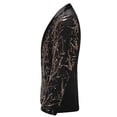 thumbnail image 2 of Blazer de fiesta para banquete con empalme de árbol de lentejuelas y corte entallado para hombre-ykc, 2 of 5