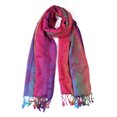 thumbnail image 1 of Bufanda Color Degradado Para Mujeres Borla Suave Envoltura Envoltura Multicolor Floral Naranja 71"x27.5", 1 of 7