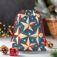 thumbnail image 6 of Super Soft Fabric Gift Bag Contraction Free Bag Mouth Pull Rope Design Red Ribbon Mouth For The Festival Independence Day Theme Elements Star (7) Large, 6 of 8