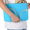thumbnail image 3 of Thickest Protective Slim Sleeve Laptop Case Cover Pouch,iClover 13.3"/13inch for MacBook Air Apple Samsung Chromebook HP Portable Waterproof Laptop Sleeve Liner Soft Sleeve Bag Case Blue, 3 of 6
