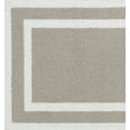 thumbnail image 5 of Washable Skid-Resistant Runner Rug, Border, Light Grey and White, 26" x 45", 5 of 8