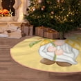 thumbnail image 4 of Salouo Sunflower Gnomes5 Christmas Tree Skirt 48" Farmhouse Christmas Decorations Snowman Xmas Tree Skirt Tree Mat for Holiday Party Decor, 4 of 8