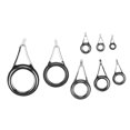 thumbnail image 1 of 75pcs Stainless Steel 8 Sizes Fishing Rod Guides Tips Eye Ring Sea Fishing Pole Line Guide, 1 of 10
