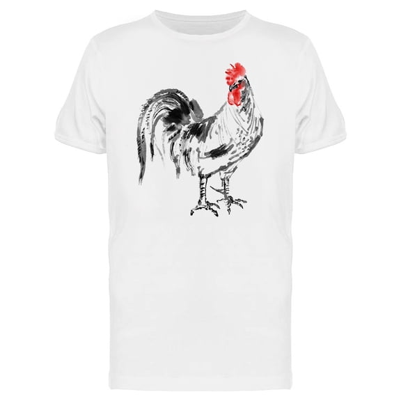 Oriental Painting Of A Rooster Tee Men's -Image by Shutterstock