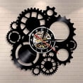thumbnail image 1 of Steampunk Horloge Murale Décorative Industrielle Victorienne Steampunk Engrenages Vinyle Disque Horloge Murale Engrenages et Rouages Horloge Décorative, 1 of 5