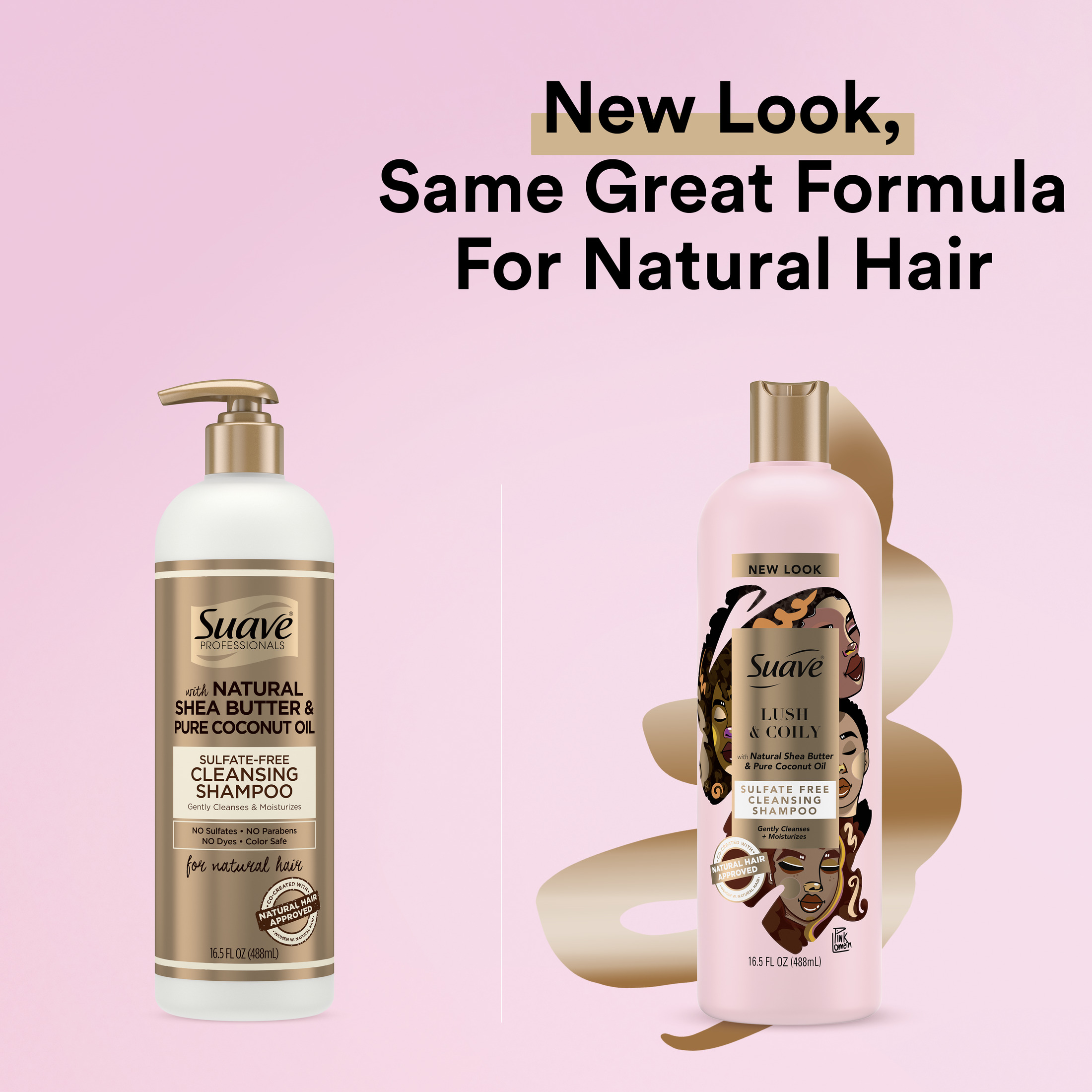 Suave Shea Butter & Pure Coconut Oil Moisturizing Shampoo 16.5 fl oz - image 3 of 9