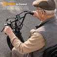thumbnail image 5 of YareYi 3 Wheel Electric Bike for Adults, 500W Rated Foldable Electric Tricycle with Baskets, 18" Fat Tire E Trike with 48V 13Ah Battery, Up to 55 Mile, UL 2849 Certified, Black, 5 of 8