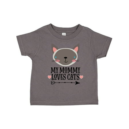 

Inktastic My Mommy Loves Cats Gift Toddler Boy or Toddler Girl T-Shirt