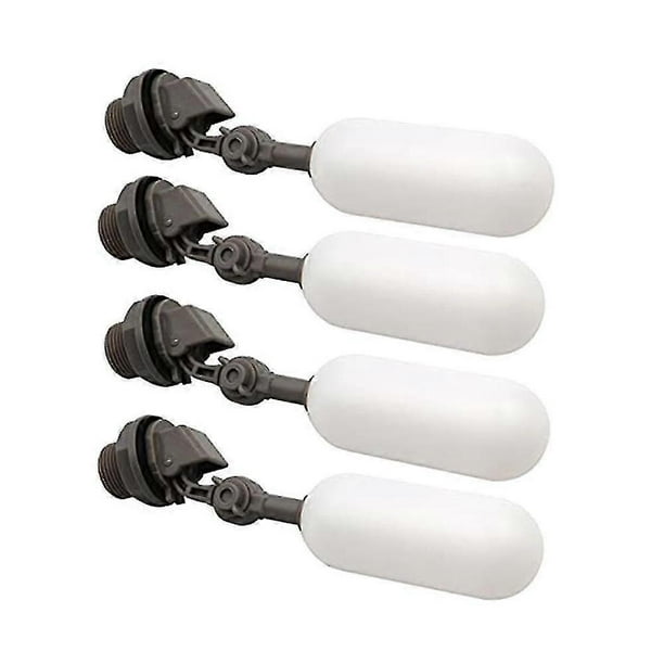 4 Pack 3/4inch Water Float Valve With Adjustable Arm Plastic Water Filter Float Ball Valve For Wate