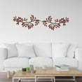 thumbnail image 4 of LHNFT 2Pcs Metal Tree Leaf Wall Decor Black Scroll Vines Metal Wall Art Branch Wall Ornament for Living Room Bed Room Indoor and Outdoor Decor, 4 of 5