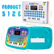 Educational Toys for Boy Girls Age 2-9 Year Old Tablet Toy for 1 2 3 Year Od Toddlers,Electric Learning Toys with Light and Music Interactive Toy for 1-4 Toddlers Numbers Alphabet Toy