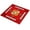 Red, variant on Mahjong Mat Thicken Mute 3D Effect Strong Water Absorption Exquisite Embroidery Non slip Square Mahjong Cloth Poker Table Pad