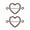Red, variant on 14G Rhinestone Heart Nipple Rings for Women Shiny Cubic Zirconia Hollow Love Heart Nipplerings Barbell Nipple Piercing Nipple Shield Rings Body Piercing Jewelry