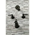 thumbnail image 4 of Kingston Brass KBX8140DKL Kaiser Two-Handle Tub and Shower Faucet, Matte Black, 4 of 5