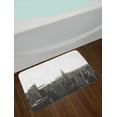 thumbnail image 2 of Boston Bath Mat, Aerial View of Massachusettsd Vanished Style Grungy Illustration, Plush Bathroom Decor Mat with Non Slip Backing, 29.5" X 17.5", Dimgrey Black and Grey, by Ambesonne, 2 of 2