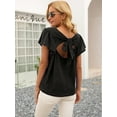 thumbnail image 4 of Fashion Soft Breathable Back Bow Summer Blouse, 4 of 4