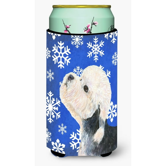 Dandie Dinmont Terrier Winter Snowflakes Holiday Tall Boy Hugger