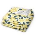 thumbnail image 3 of XMXY Fleece Throw Blanket for Couch, Fresh Yellow Daisy Lightweight Plush Fuzzy Cozy Soft Bed Blankets and Throws for Sofa, 80"x60" inches, 3 of 8