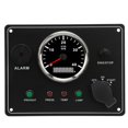 thumbnail image 4 of Jauge Ensemble, 4000RPM Rouge Rétroéclairé 316 Acier Inoxydable Anti Brouillard Verre Bombé IP67 Étanche Panneau d'Instrumentation de Bateau Fonction d'Alarme Tachymètre de Faible Puissance pour les Moteurs, les Vtt, les Yachts, 4 of 8