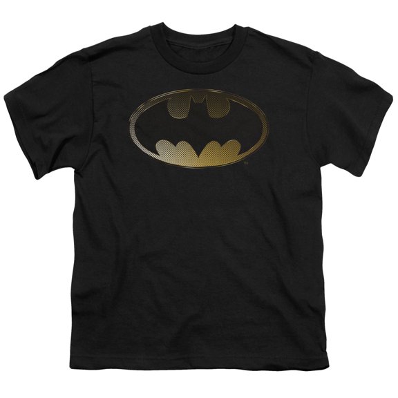 Batman - Halftone Bat - Youth Short Sleeve Shirt - Medium