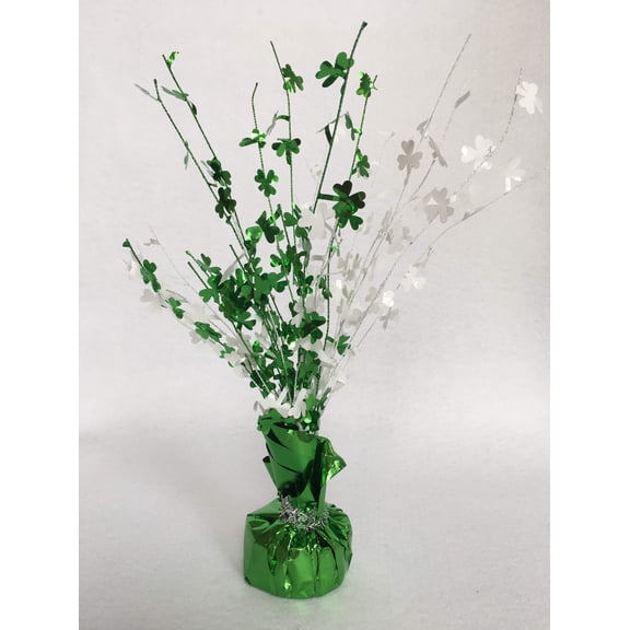 Saint Patrick's Day Green and White Burst Decoration