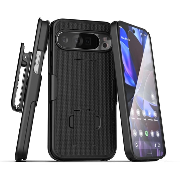 Encased Belt Case for Google Pixel 10 / 10 Pro (6.3") with Holster Clip & Kickstand (DuraClip Series)