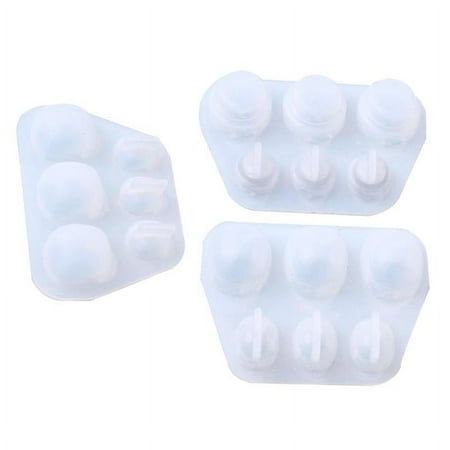 3Pcs/Set Skull Silicone Resin Molds Skeleton Head Epoxy Casting Mold for Halloween Jewelry Making DIY Craft Tools