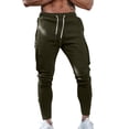thumbnail image 2 of Men's Fitness Casual Trousers - Multi-Pocket Zipper Design, Mid-Waist, Cotton Material, Regular Length for Fall, 2 of 5