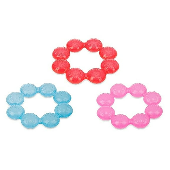 Nuby IcyBite Soother Ring Teether, Colors May Vary
