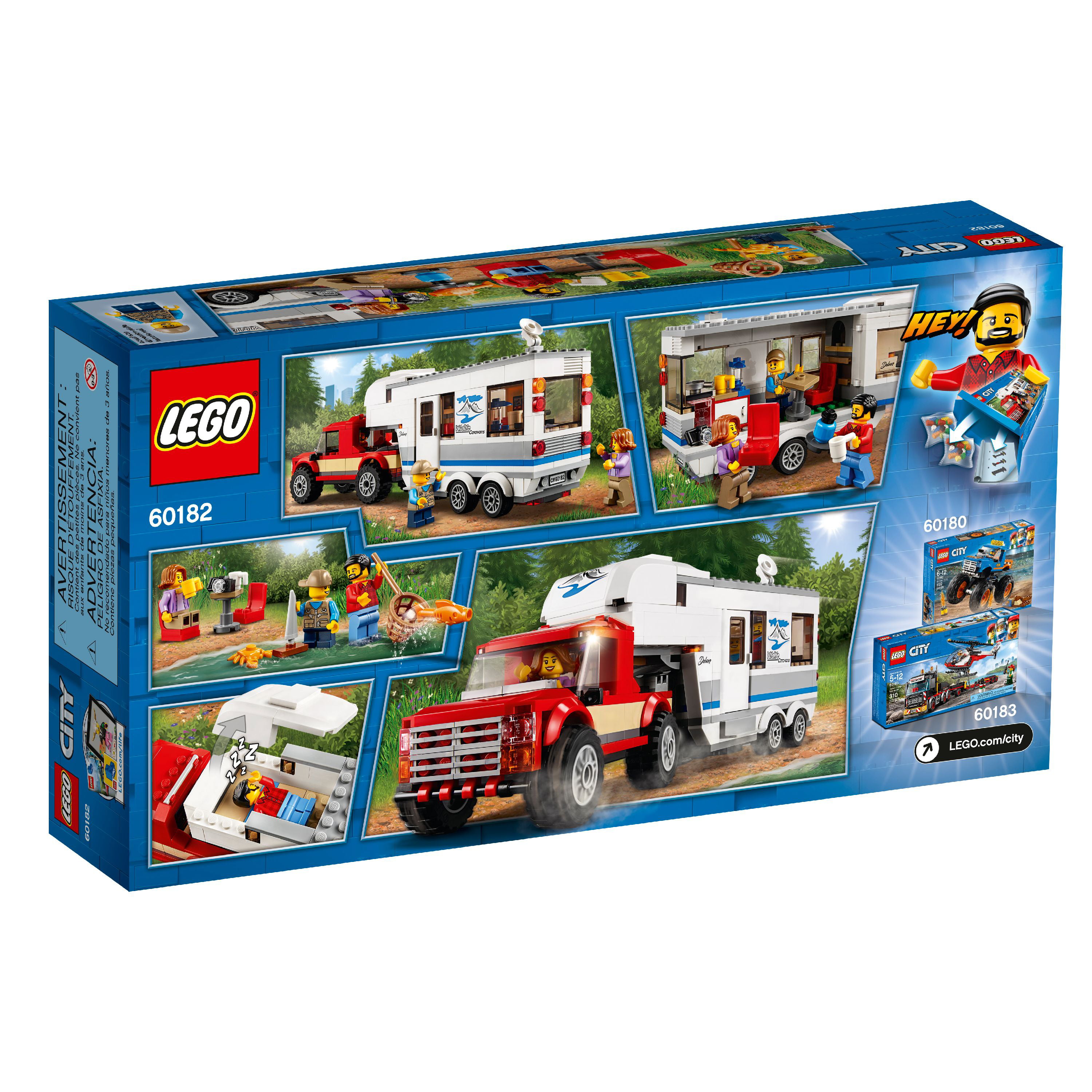 Lego City Great Vehicles Pickup & Caravan60182 (344 Pieces