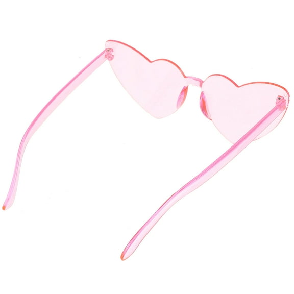 UPGRATOR 1 Pack Colorful Rimless Heart-Shaped Sunglasses Fun Eyewear for Bachelorette Parties, Birthdays, and Weddings