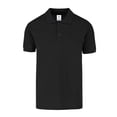 thumbnail image 1 of Playera Tipo Polo para Caballero, Color Negro, Talla Doble Extra Grande, 50% Algodón y 50% Poliéster. Yazbek C0550, 1 of 3