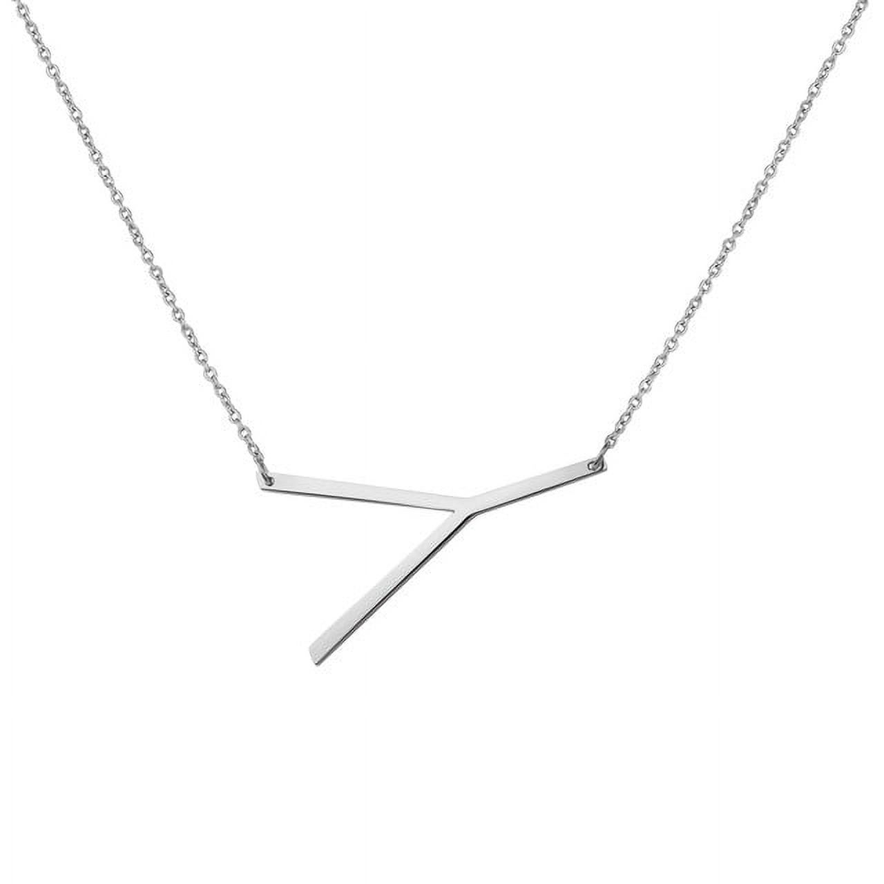 Personalized Initial Letter Necklace with Custom Engraving - Custom Initial Necklace - Oversized Letter Necklace - Sideways Initial Necklace for Women - Gift for Her - Jewelry Gift Set