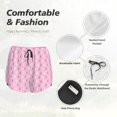 thumbnail image 4 of Balery Breast Cancer Awareness5 Pantalones cortos deportivos para mujer con forro y dos bolsillos, elásticos, para entrenamiento, gimnasio, yoga-Medium, 4 of 7