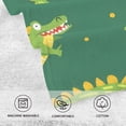 thumbnail image 3 of Cute Crocodile Print Cotton Face Towel Soft Hand Towel Absorbent Bathroom Towel for Kitchen Hotel, 3 of 7