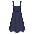 thumbnail image 2 of YONGHS Kids Flower Girls Dress Junior Wedding Pageant Party Bridesmaid Gown Navy Blue 8, 2 of 5
