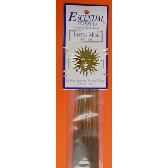 Escential Essences Incense Sticks - Tibetan Musk - 16 Sticks