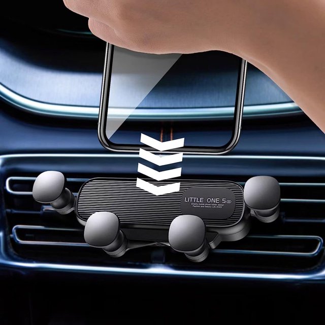 SURJDE Support de Téléphone pour Évent de Voiture 2023 Mini Support de Ventilation Automobile, Support de Cellulaire Mains Libres Universel Amélioré pour iPhone Android Téléphone Intelligent