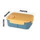 thumbnail image 3 of Fiambrera resistente al calor y a prueba de fugas ZJT250121698 | Contenedor de plástico para almacenar alimentos, apto para microondas y congelador, con compartimentos separados, 1400 ml | Caja bent, 3 of 5