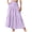 Purple, variant on Women's High Waist Tiered Maxi Skirt Casual Flowy A-Line Long Skirt with Pockets Gray XX-Large