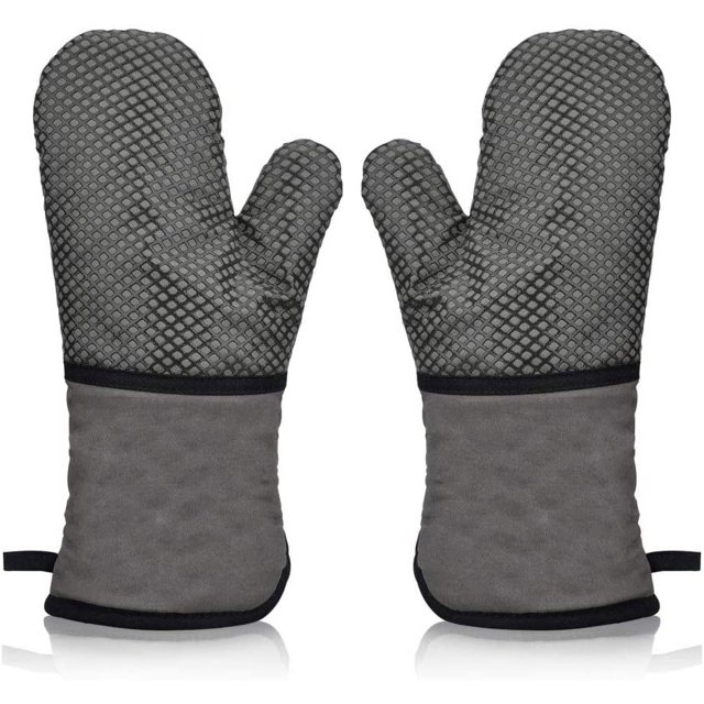 Un par de guantes de silicona para hornear guantes para horno de microondas