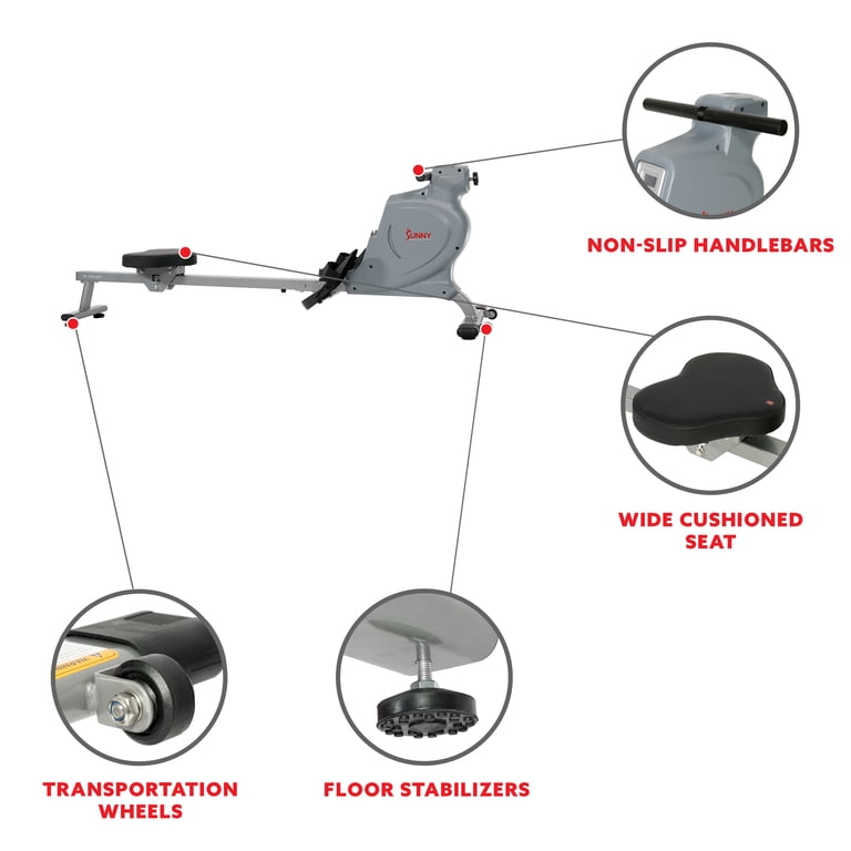 Magnetic Rowing Machine With Digital Monitor photo 4