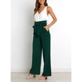 thumbnail image 4 of Pantalones largos NikouMX Pantalones con correa de cintura mujer pierna ancha, 4 of 8